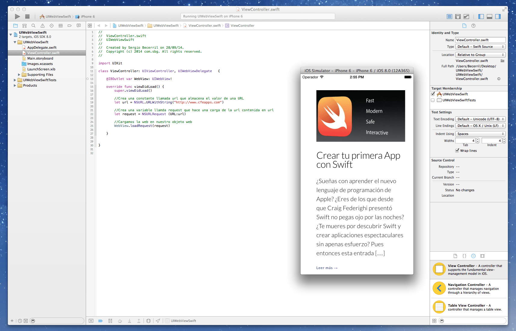 Como-implementar-un-UIWebView-con-Swift